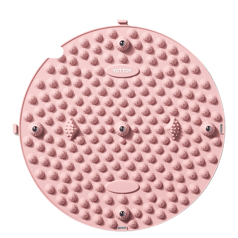 YOTTOY 圆形磁石指压板 qtym2410x1A00055554a002 55cm  芙蓉粉（单位：块）