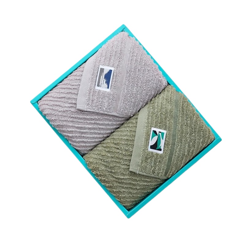 洁丽雅（Grace） 楼兰毛巾双条礼盒装  W2924 74*34cm*2条 混色（单位：盒）