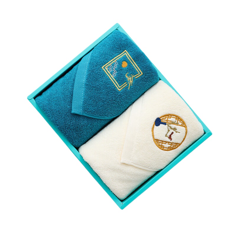 洁丽雅（Grace） 西子毛巾双条礼盒装  W2927 毛巾*2 混色（单位：盒）