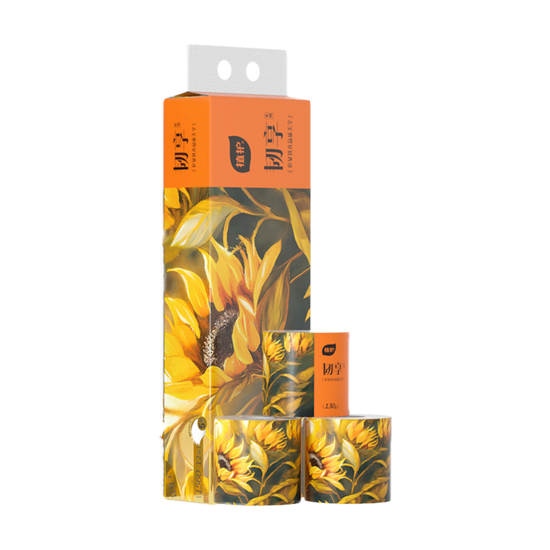 植护 韧享系列有芯卷纸 12卷/提*1提 100*120mm/5层  130g 橙色（单位：提）