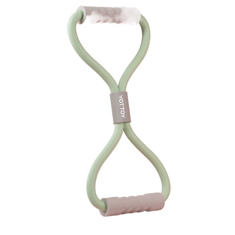 YOTTOY 加粗款8字拉力器 Y10080E008040 40*14cm  浅绿色（单位：件）