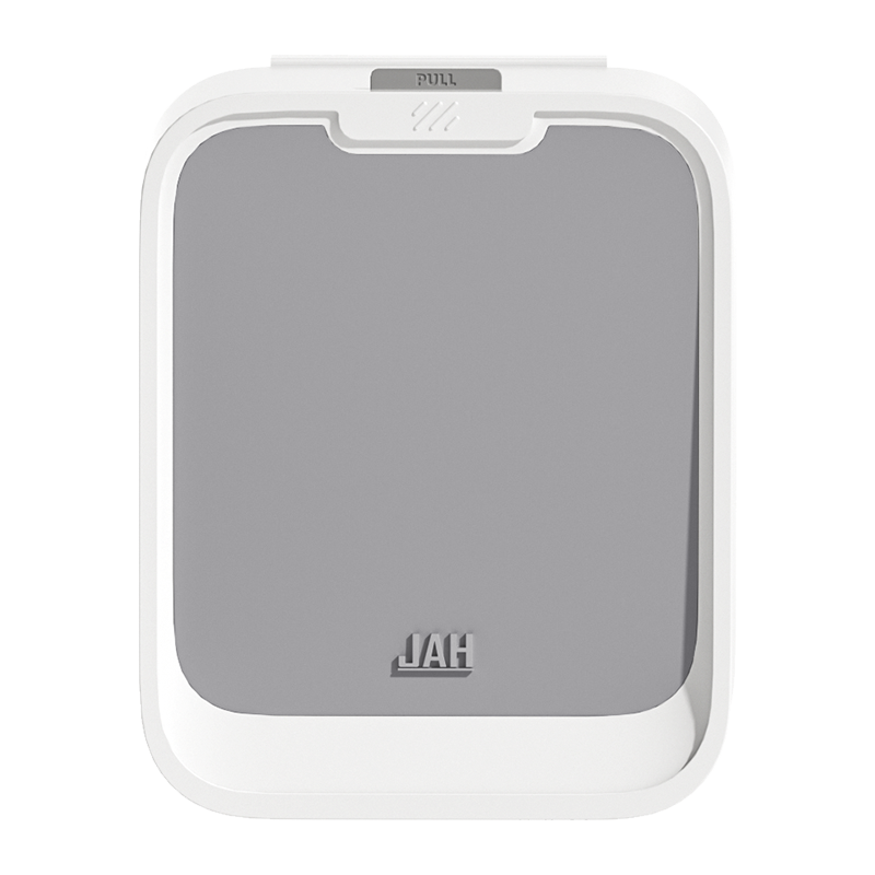 洁安惠 前倾式智能壁挂垃圾桶 563D 容量7升 灰色（单位：台）