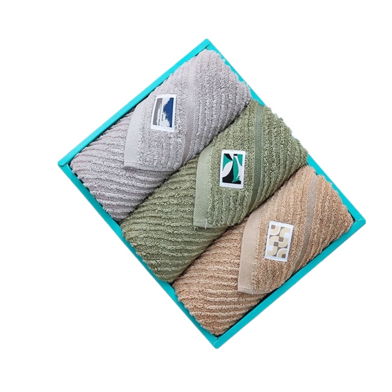 洁丽雅（Grace） 楼兰毛巾三条礼盒装  W2924 74*34cm*3条 混色（单位：盒）