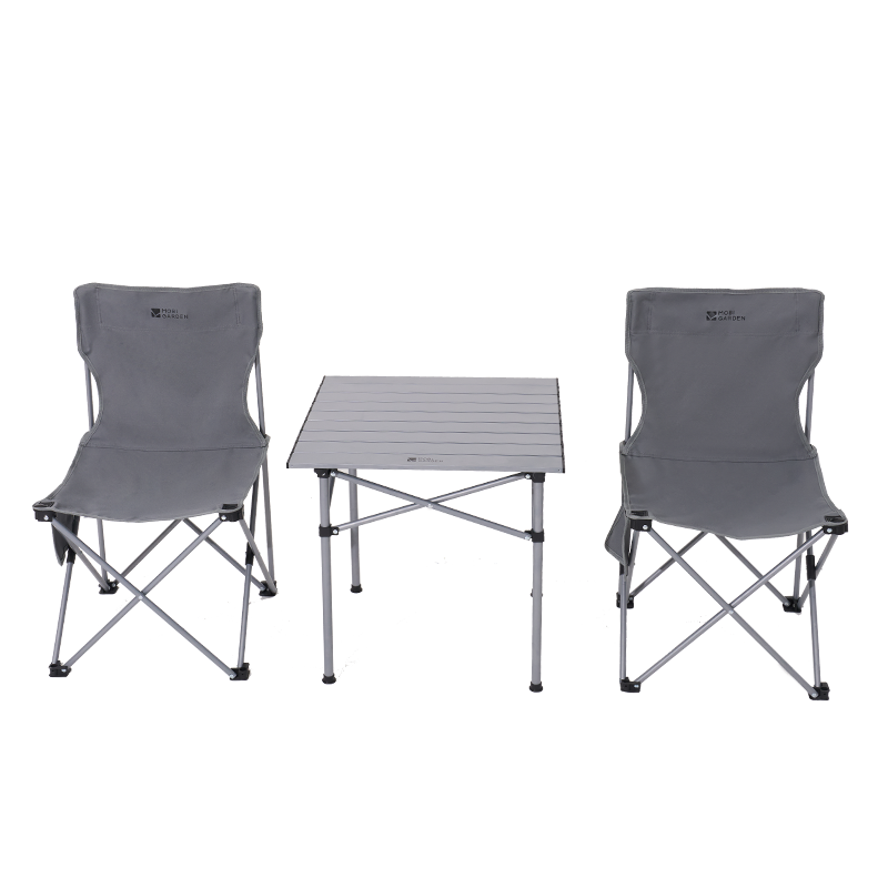 牧高笛（MOBIGARDEN） 便携桌椅套装  NX25665005 一桌两椅 海湾薄雾（单位：套）