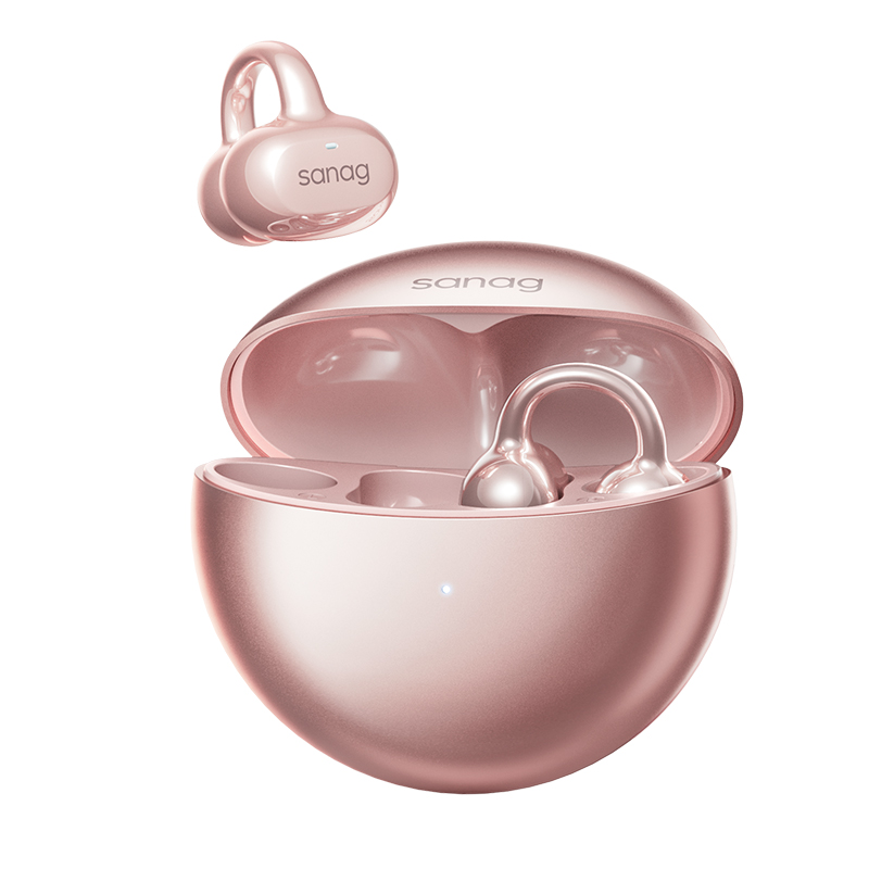 SANAG 耳夹式运动降噪蓝牙耳机 S-S6SPro 38小时超长续航 星环粉（单位：副）