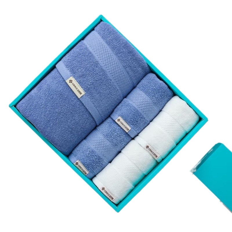 洁丽雅（Grace） 西雅图毛巾浴巾组合 W0175+7190 五件套 混色（单位：盒）