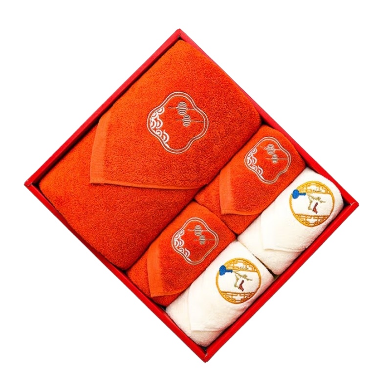 洁丽雅（Grace） 西子毛巾浴巾组合  W2926+W2927 五件套 混色（单位：盒）