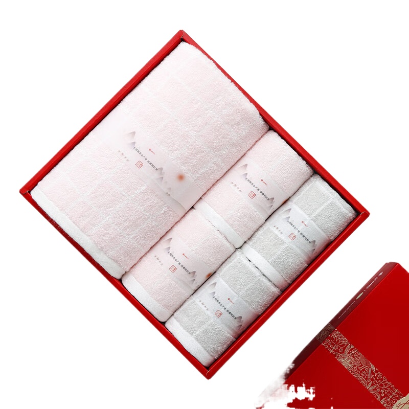 洁丽雅（Grace） 格拉斯毛巾浴巾组合 W2192+W2243 五件套 混色（单位：盒）