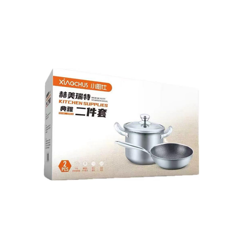 小厨仕（xiaochushi） 典雅两件套 炒锅+汤锅 xcs-041 22CM/32CM 银色（单位：套）