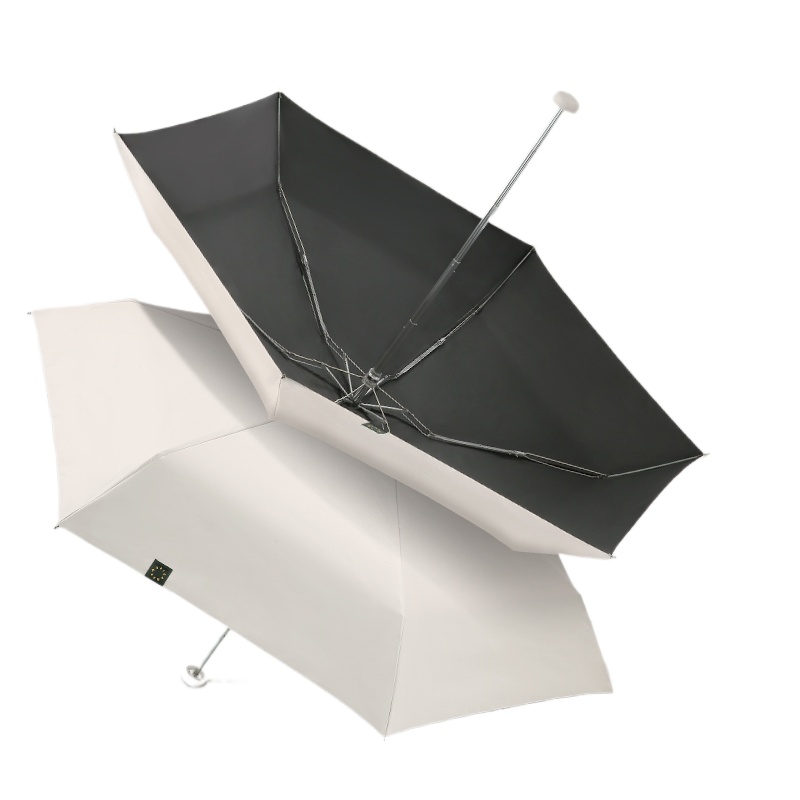 天堂 五折迷你口袋胶囊伞 50752EXJ 54cmX6骨 甘酪白（单位：把）