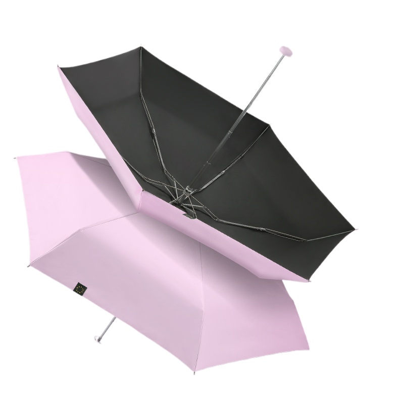 天堂 五折迷你口袋胶囊伞 50752EXJ 54cmX6骨 山樱粉（单位：把）