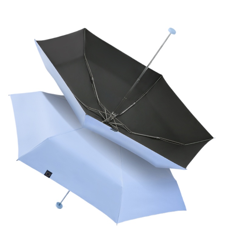 天堂 五折迷你口袋胶囊伞 50752EXJ 54cmX6骨 净空蓝（单位：把）