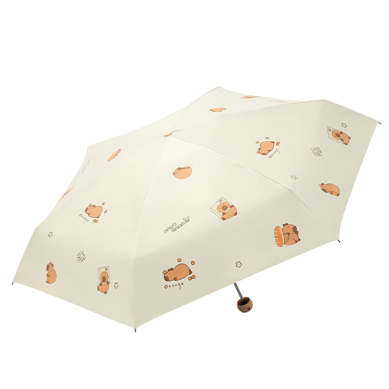 天堂 迷你五折太阳伞胶囊伞 51146E 54cmX6骨 霁月白（单位：把）