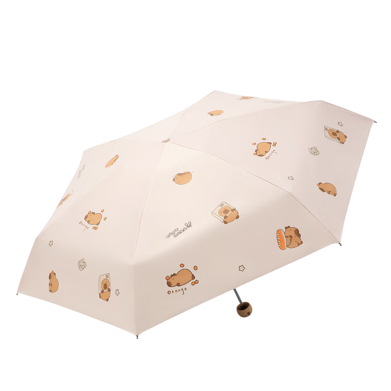 天堂 迷你五折太阳伞胶囊伞 51146E 54cmX6骨 若夫粉（单位：把）