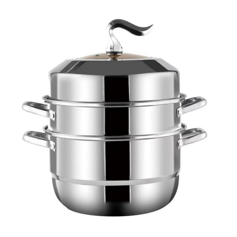 小厨仕（xiaochushi） 蒸然如意三层蒸锅 xcs-40 30CM 银色（单位：个）