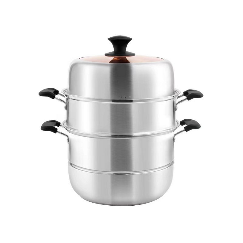 小厨仕（xiaochushi） 蒸蒸日进三层蒸锅 xcs-041 30CM 银色（单位：个）