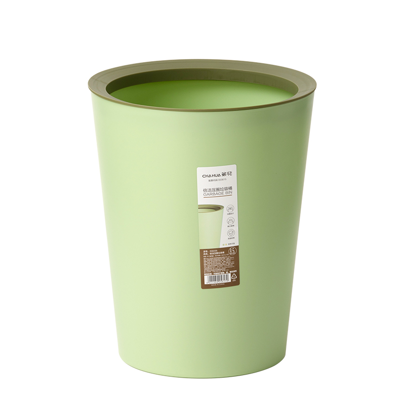 茶花（CHAHUA） 倍洁压圈垃圾桶 206006 8.5L 混色（单位：个）