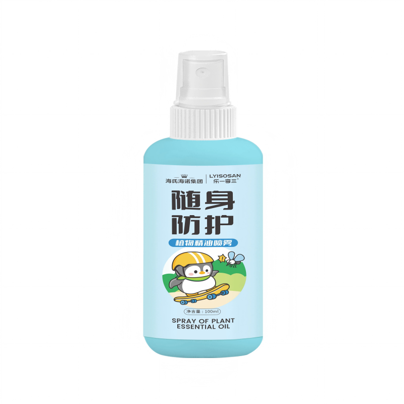 乐一享三 花露水植物精油喷雾 海氏海诺 100ml/瓶*4 水蓝色（单位：组）