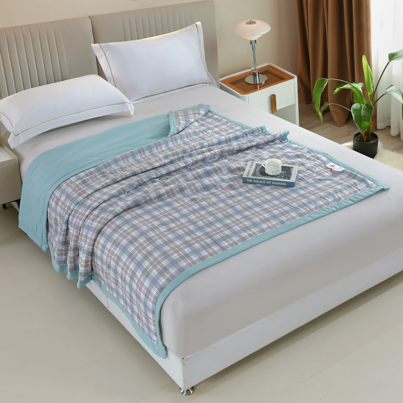 洁丽雅（Grace） 漫日之夏水洗被 JLY-CB1115 150*200CM 浅灰色（单位：床）