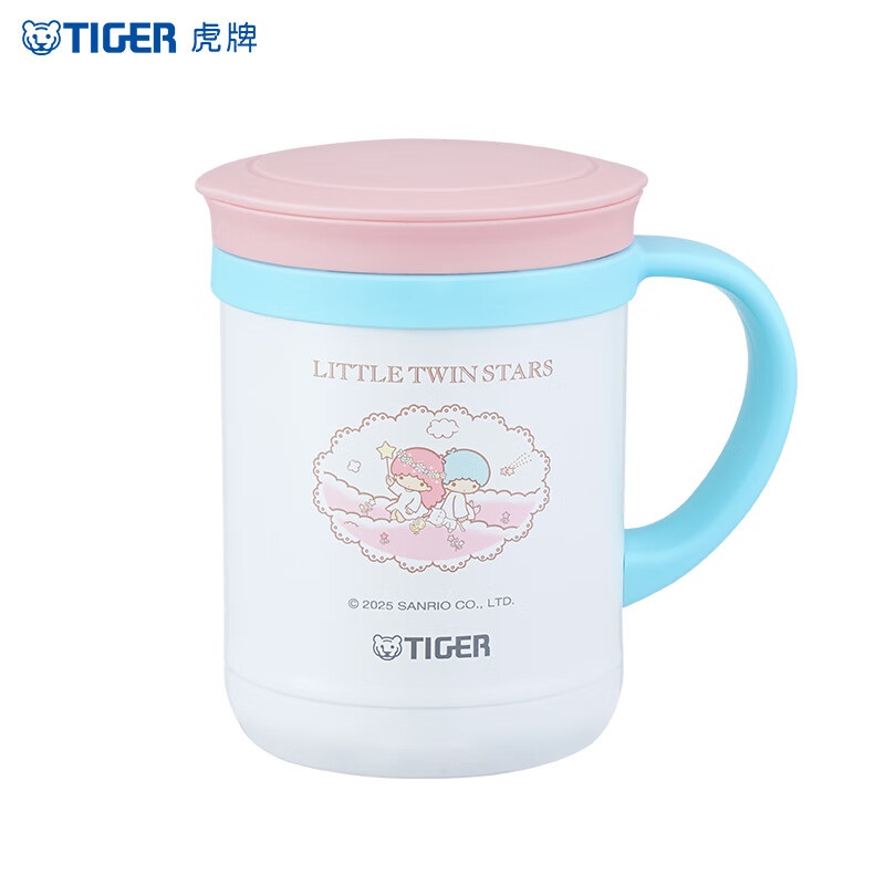 虎牌（TIGER） 不锈钢保温杯 CWM-L35C-双子星 350ml 粉色（单位：个）