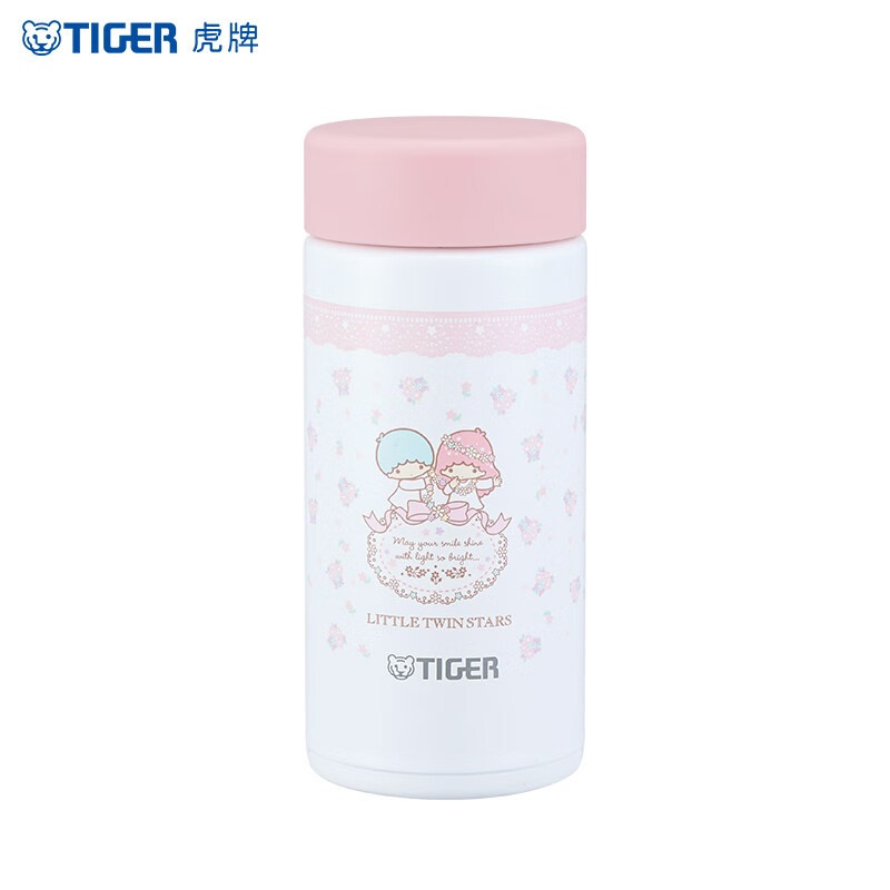 虎牌（TIGER） 不锈钢保温杯 MMP-L20C-双子星 200ml 粉色（单位：个）