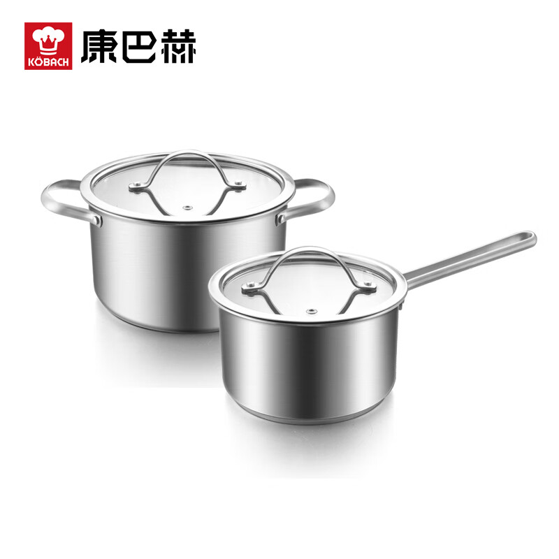 康巴赫 烹饪锅具 KWTN2A 两件套16/20CM 银色（单位：套）