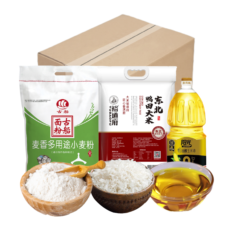 裕道府 米面油 粮油组合 5kg+1.5L 混色（单位：份）
