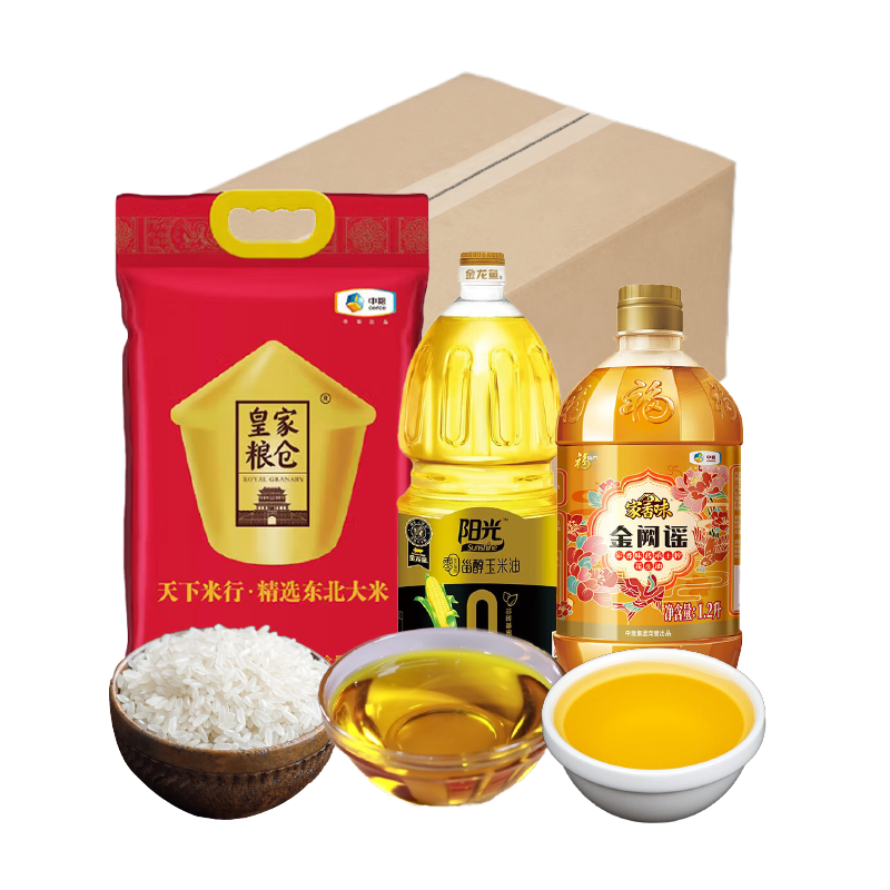 胡姬花 粮油组合 套餐 2.7L+2.5kg 混色（单位：份）