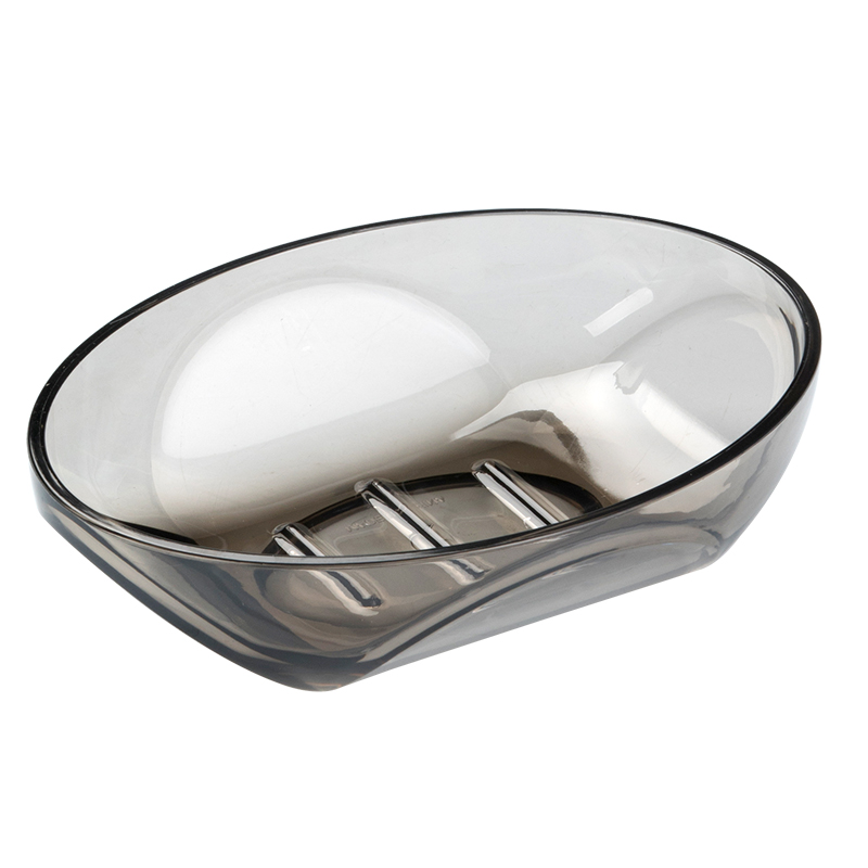 茶花（CHAHUA） 晶透深型皂盒 250007 15.2*11.4*4cm 咖啡色（单位：个）