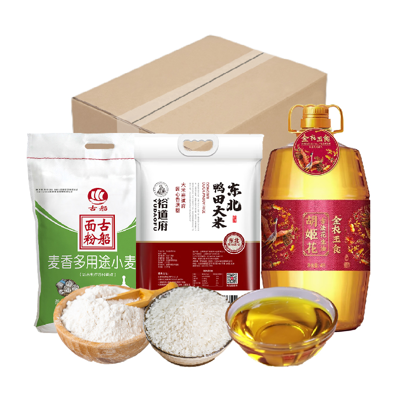 胡姬花 组合粮油 套餐 4L+5kg 混色（单位：份）