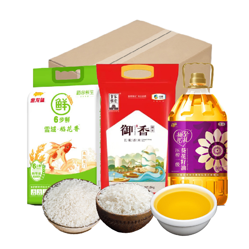 金龙鱼 中粮 稻花香米油组合 10kg+4L 混色（单位：份）