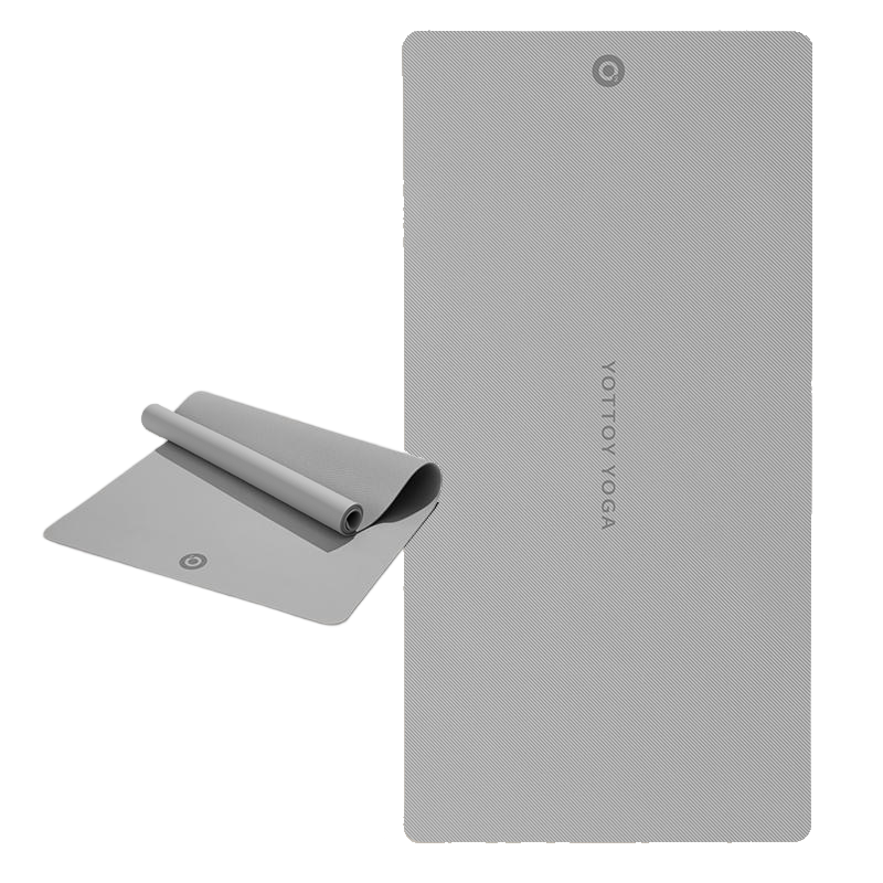 YOTTOY 抗菌瑜伽垫健身垫防滑减震静音家用200*100cm yjdx2412x1A00081000i001 200*100cm  灰色（单位：条）