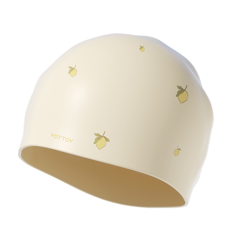 YOTTOY 儿童硅胶泳帽 yyym2503x1A00023195d001 55g  奶油柠檬（单位：顶）