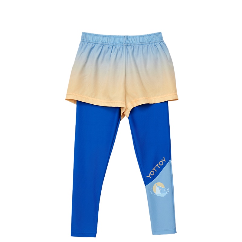 YOTTOY 男童分体泳衣7A抑菌防晒款下装-碧海金滩 yyyy2504x3A00010100z019 100mm  蓝色（单位：件）