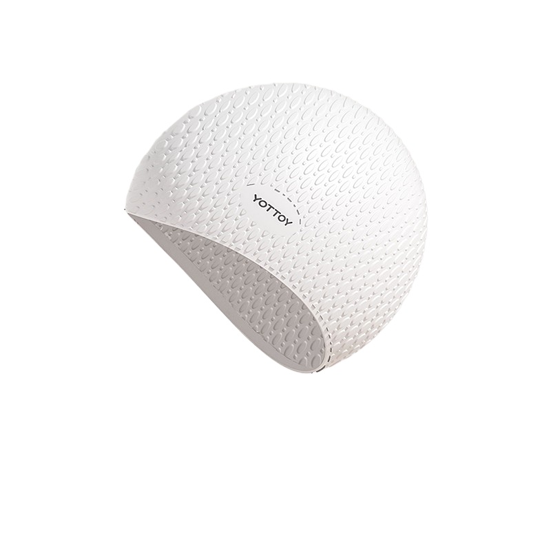YOTTOY 超高弹舒适泳帽 yyym2404X2A00017524j006 65g  白色（单位：个）