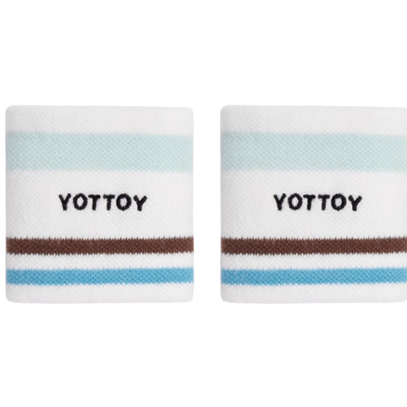YOTTOY 条纹运动护腕 hjhw2312x1C000F0000j006 60g  白色（单位：对）