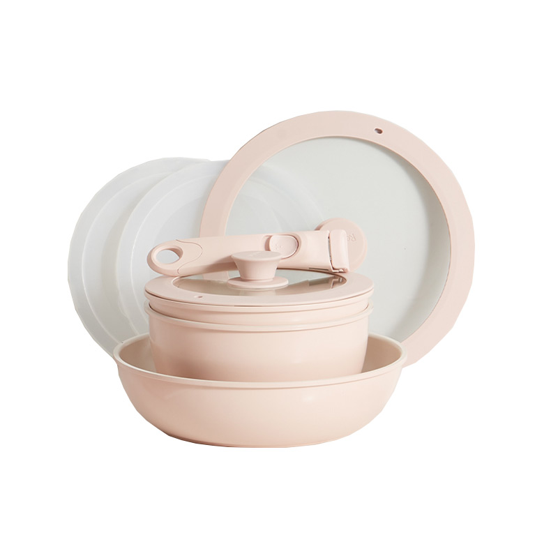 红厨Redchef 可拆卸陶瓷锅 RSA05PKF24-PW 五件套 外粉内白（单位：套）