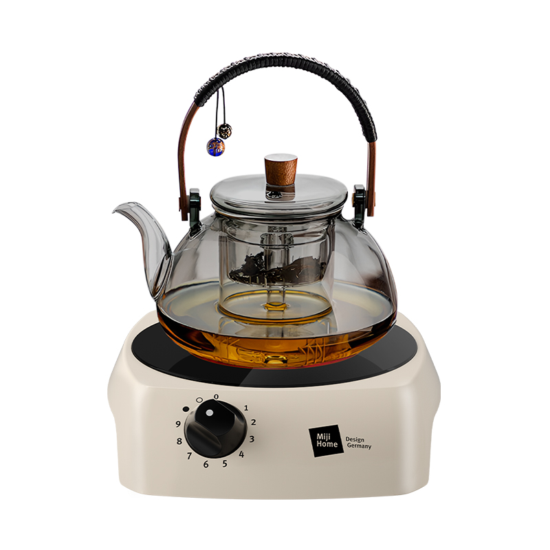 Miji Home Design Germany 茶炉套装 STEA 900+KIT-Aura1000 灶头（远红外辐热炉）+凯乐曼光韵煮茶提梁壶(套装） 白色（单位：套）