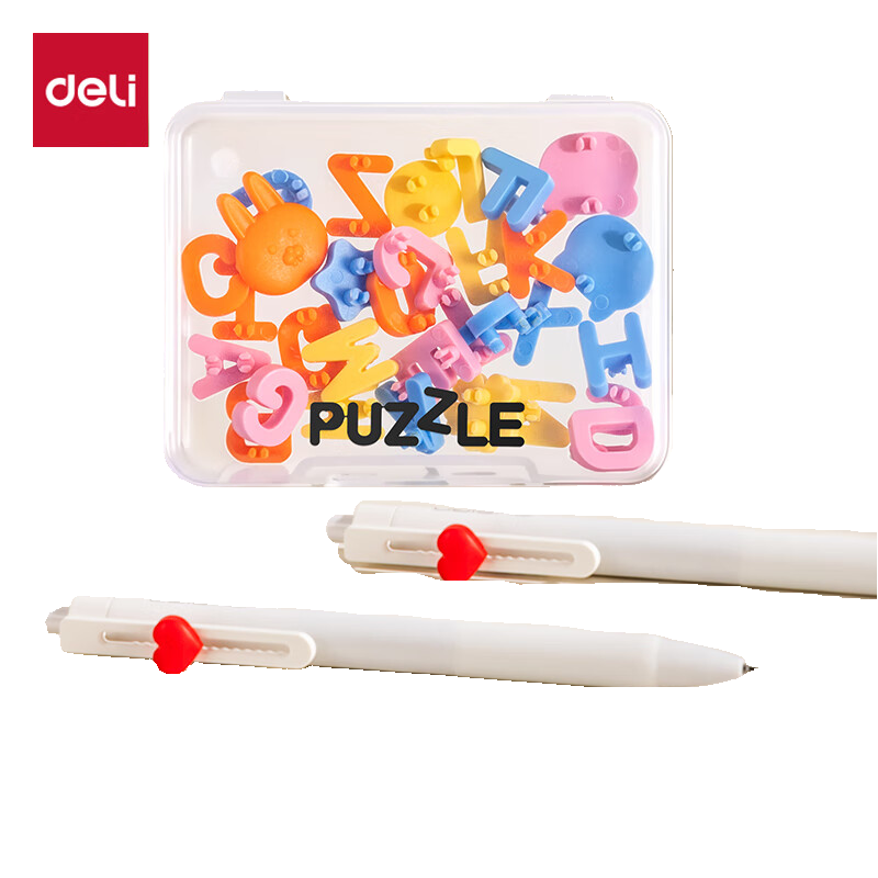 得力(deli) 纽赛DIY按动中性笔 NS888-1+NS889 2支笔+32配件 混色（单位：套）