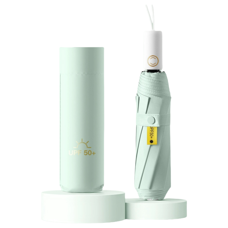 丰懋 全自动安全式节节收防回弹轻便雨伞晴雨两用雨伞 FXHJ20241015 56*95cm  三折冷香绿（单位：把）