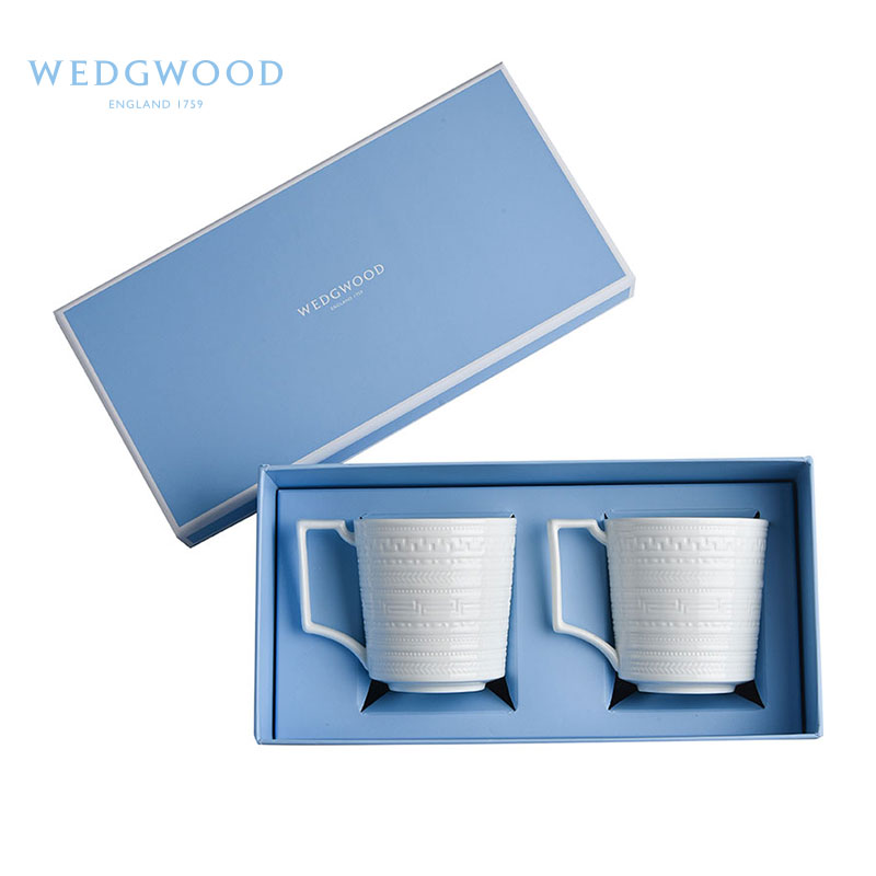 WEDGWOOD 意大利浮雕马克杯对杯 5C104003980S2 2件套350ml 白色（单位：套）