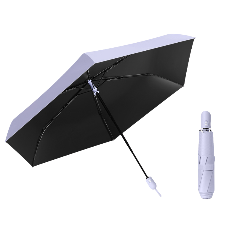 三折自动薰衣紫