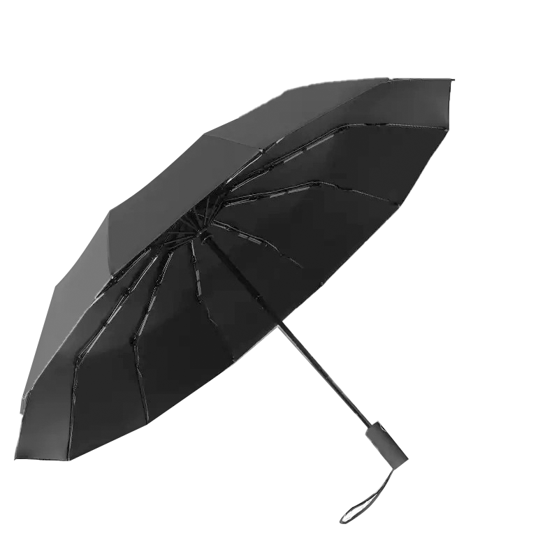 丰懋 晴雨两用伞加固防晒UPF50+太阳伞折叠防紫外线遮阳雨伞 FXHJ20230305 63*107cm  12骨自动曜石黑（单位：把）