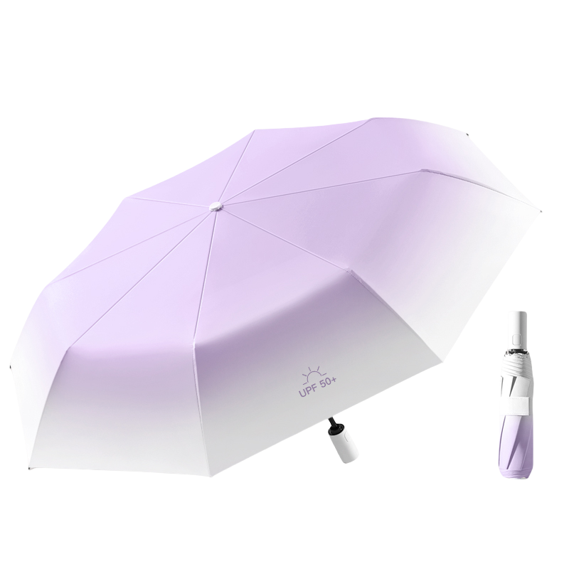 三折自动薰衣紫