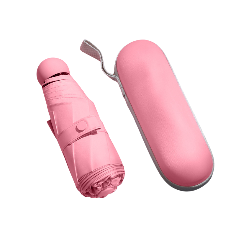 丰懋 遮阳防晒UPF50+太阳伞折叠防紫外线超轻晴雨两用雨伞 FXHJ5002 58*96cm  8骨加大胶囊伞深粉（单位：把）