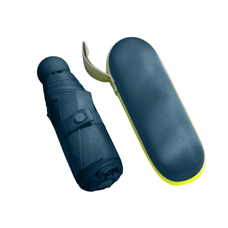 丰懋 遮阳防晒UPF50+太阳伞折叠防紫外线超轻晴雨两用雨伞 FXHJ5002 58*96cm  8骨加大胶囊伞深蓝色（单位：把）