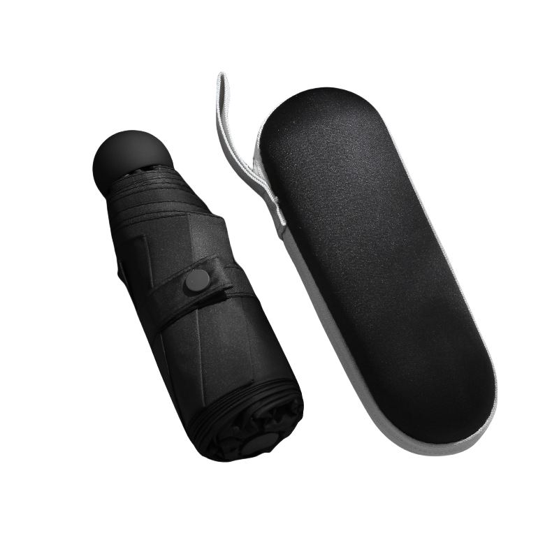 丰懋 遮阳防晒UPF50+太阳伞折叠防紫外线超轻晴雨两用雨伞 FXHJ5002 58*96cm  8骨加大胶囊伞黑色（单位：把）