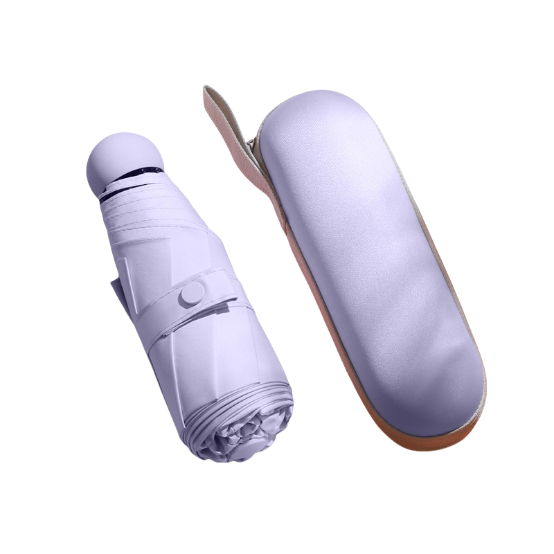 丰懋 遮阳防晒UPF50+太阳伞折叠防紫外线超轻晴雨两用雨伞 FXHJ5002 58*96cm  8骨加大胶囊伞浅紫（单位：把）