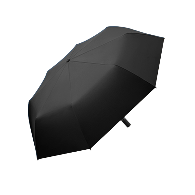 丰懋 黑胶防晒UPF50+折叠纯色两用遮阳雨伞 FXHJ20231006 56*98cm 全自动8骨耀石黑（单位：把）