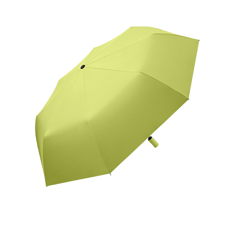 丰懋 黑胶防晒UPF50+折叠纯色两用遮阳雨伞 FXHJ20231006 56*98cm  全自动8骨嫩柳绿（单位：把）